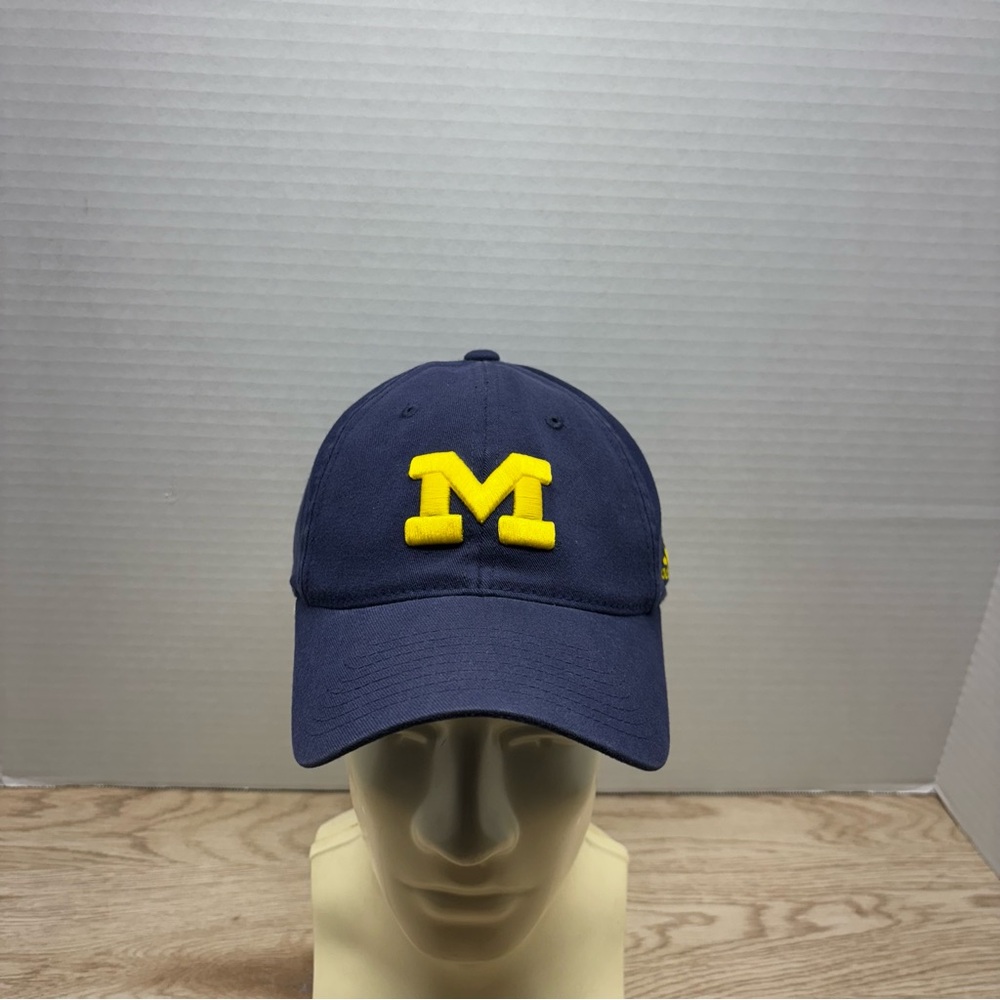 Michigan adidas Navy and Yellow Cap